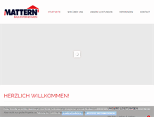 Tablet Screenshot of mattern-einbeck.de